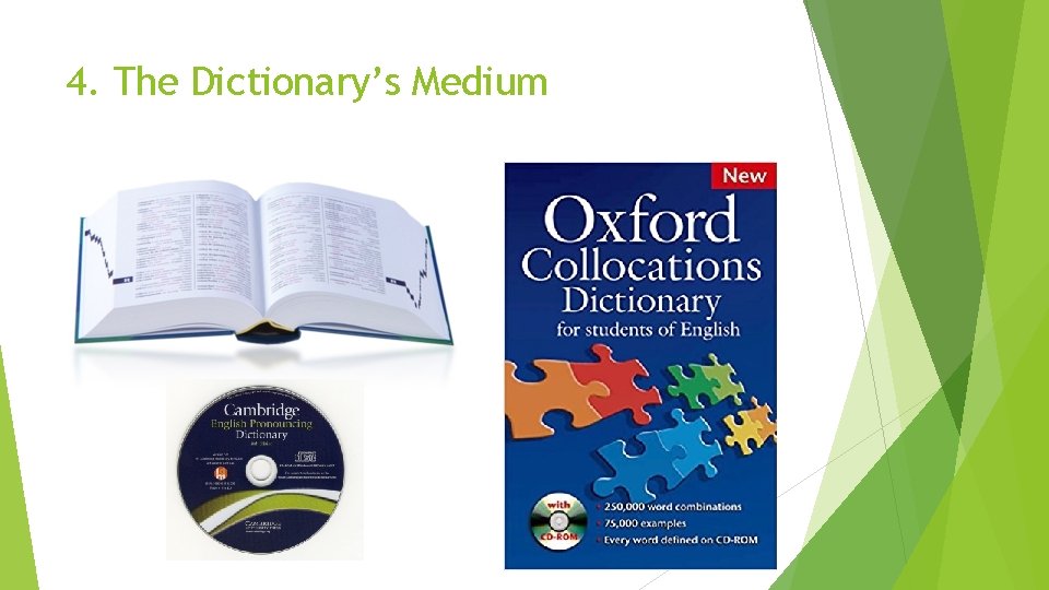 4. The Dictionary’s Medium 