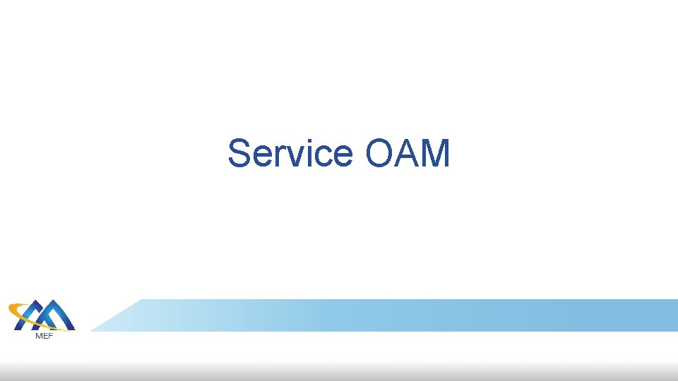 Service OAM 