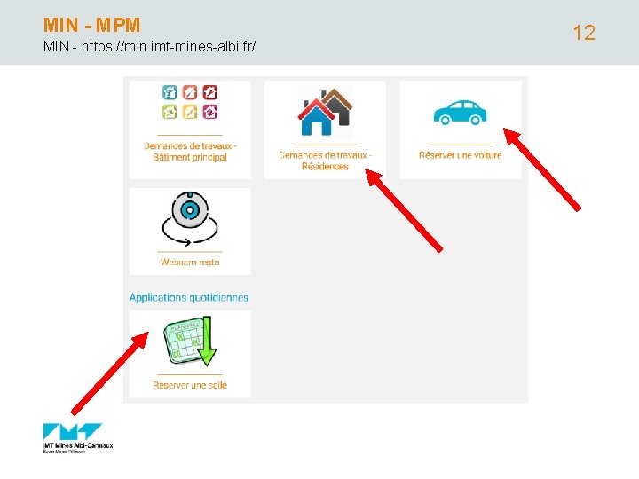MIN - MPM MIN - https: //min. imt-mines-albi. fr/ 12 