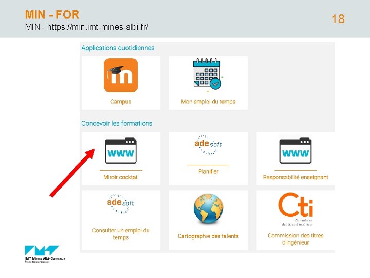 MIN - FOR MIN - https: //min. imt-mines-albi. fr/ 18 