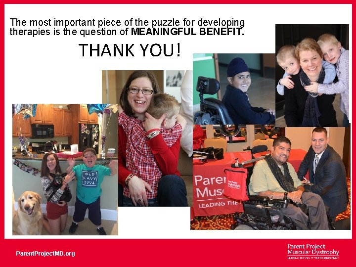 The most important piece of the puzzle for developing therapies is the question of