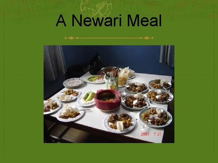 A Newari Meal 