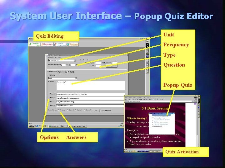 System User Interface – Popup Quiz Editor Unit Quiz Editing Frequency Type Question Popup System User Interface – Popup Quiz Editor Unit Quiz Editing Frequency Type Question Popup