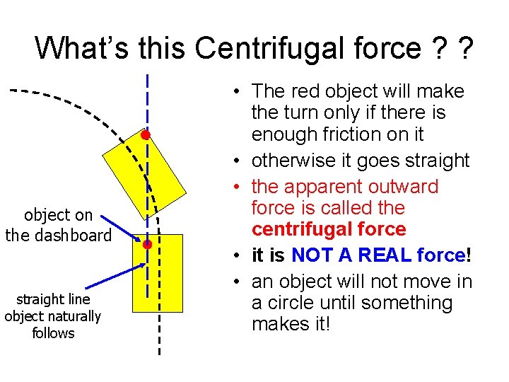 What’s this Centrifugal force ? ? object on the dashboard straight line object naturally