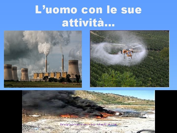L’uomo con le sue attività… L’uomo con le sue attività…