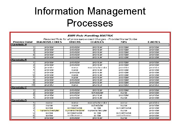 Information Management Processes 