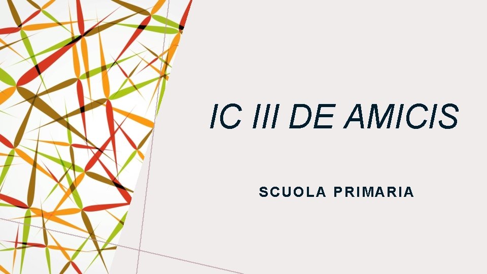IC III DE AMICIS SCUOLA PRIMARIA 