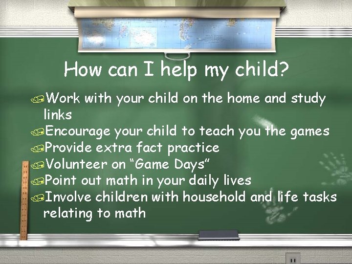 How can I help my child? /Work with your child on the home and