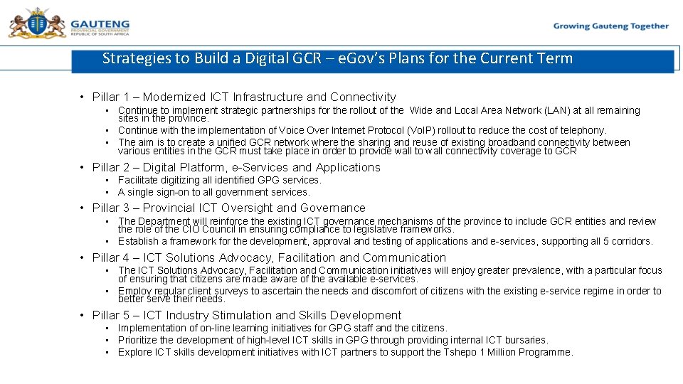 13 Strategies to Build a Digital GCR – e. Gov’s Plans for the Current