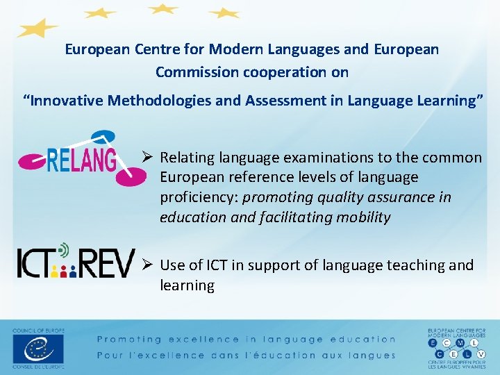European Centre for Modern Languages and European Commission cooperation on “Innovative Methodologies and Assessment