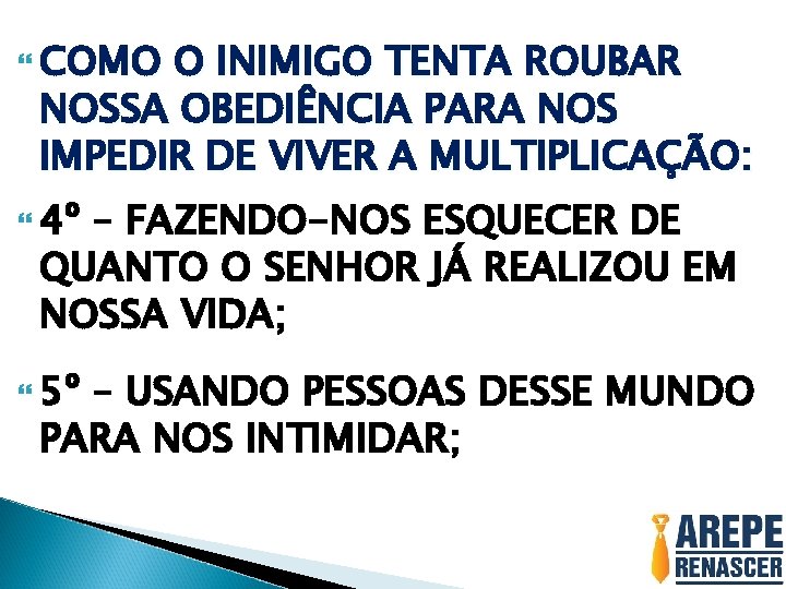  COMO O INIMIGO TENTA ROUBAR NOSSA OBEDIÊNCIA PARA NOS IMPEDIR DE VIVER A