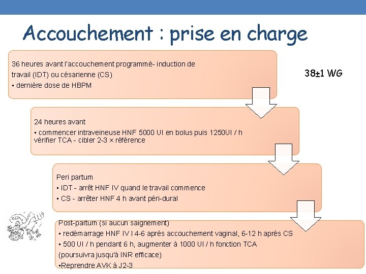 Accouchement : prise en charge 36 heures avant l’accouchement programmé- induction de travail (IDT)