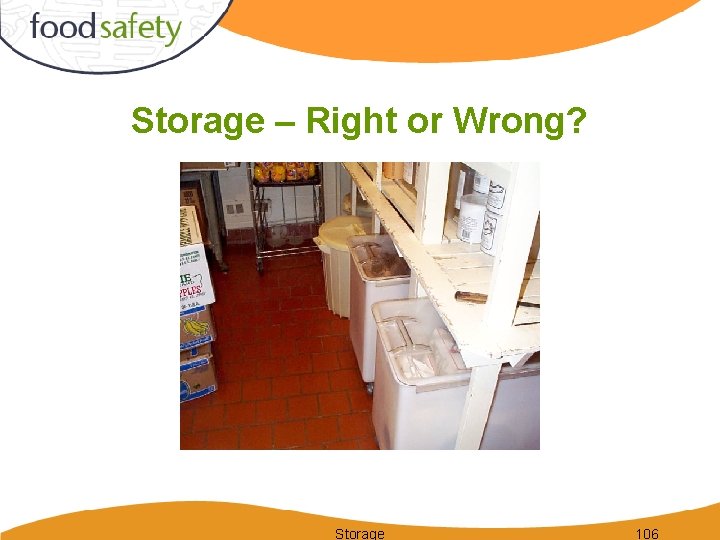 Storage – Right or Wrong? Storage 106 