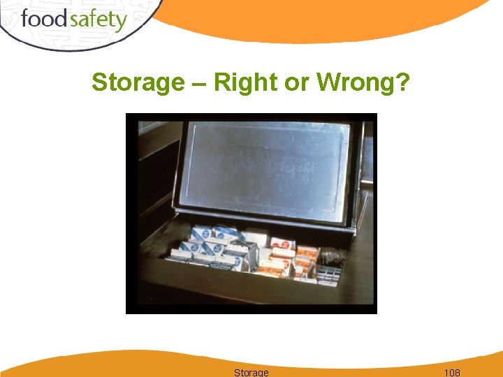 Storage – Right or Wrong? Storage 108 