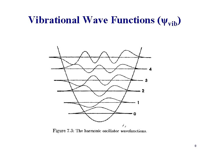 Vibrational Wave Functions (ψvib) 8 