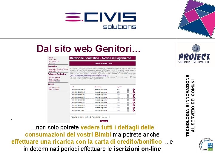 Dal sito web Genitori… • . …non solo potrete vedere tutti i dettagli delle Dal sito web Genitori… • . …non solo potrete vedere tutti i dettagli delle