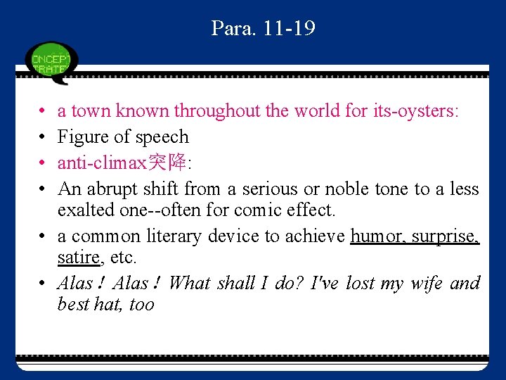 Para. 11 -19 • • a town known throughout the world for its-oysters: Figure