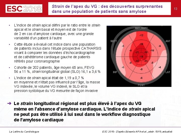 Strain de l’apex du VG : des découvertes surprenantes dans une population de patients Strain de l’apex du VG : des découvertes surprenantes dans une population de patients