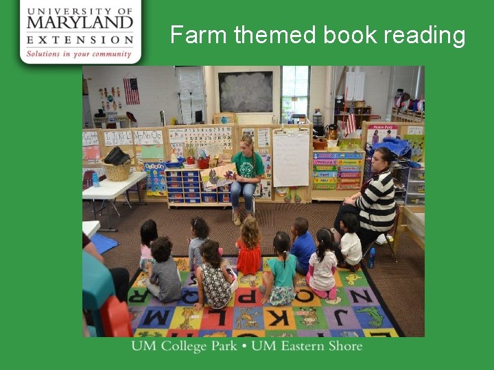 Farm themed book reading 