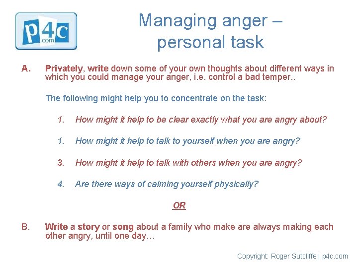 Angry Paragraph Example Being Angry examples A Think privately of a