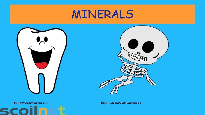 MINERALS @tawm 1972/creativecommons. org @dear_theophilus/creativecommons. org 