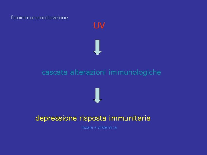fotoimmunomodulazione UV cascata alterazioni immunologiche depressione risposta immunitaria locale e sistemica fotoimmunomodulazione UV cascata alterazioni immunologiche depressione risposta immunitaria locale e sistemica