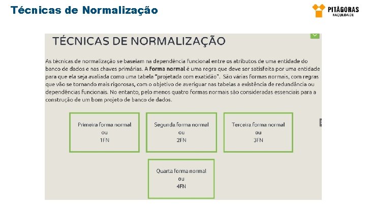 Técnicas de Normalização 