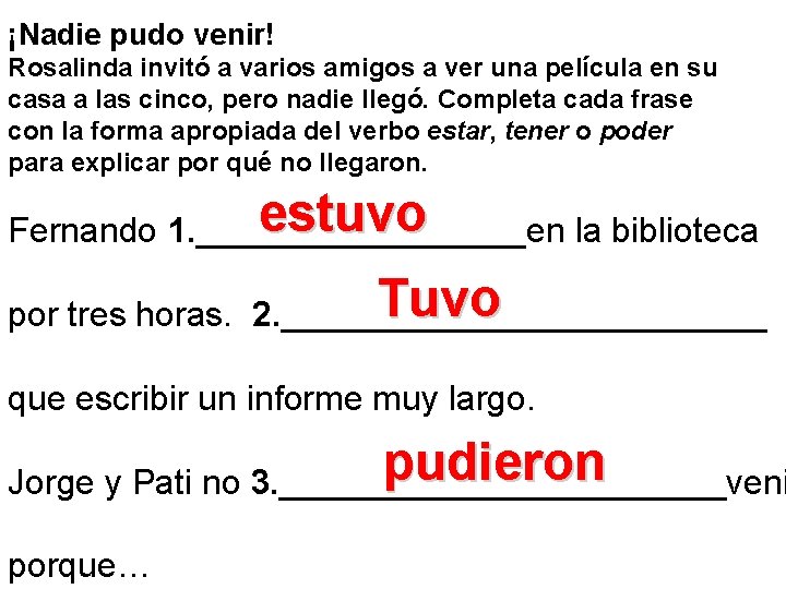 ¡Nadie pudo venir! Rosalinda invitó a varios amigos a ver una película en su ¡Nadie pudo venir! Rosalinda invitó a varios amigos a ver una película en su