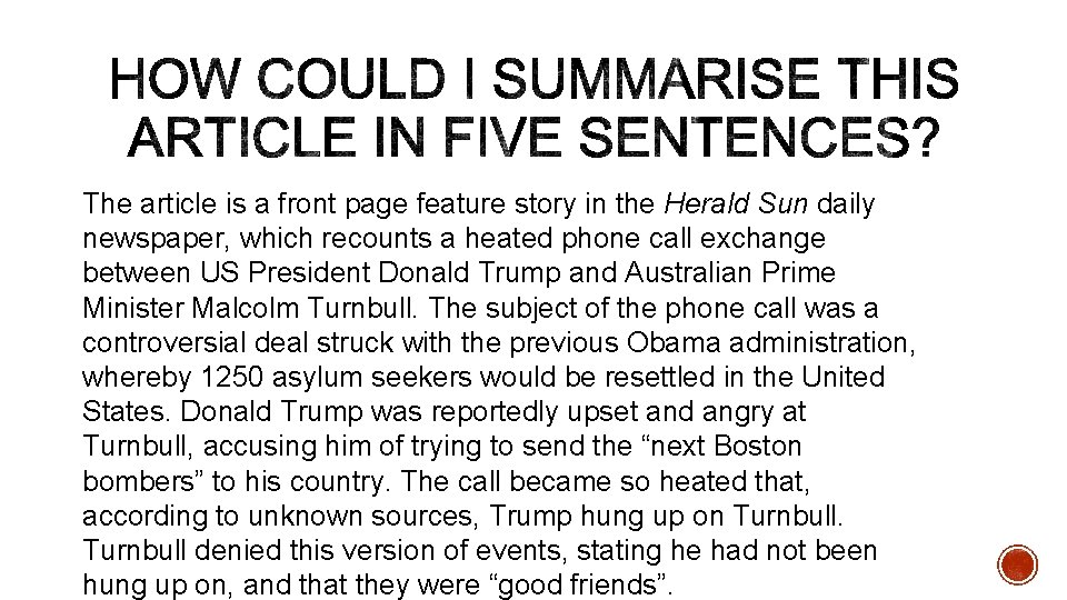 The article is a front page feature story in the Herald Sun daily newspaper,