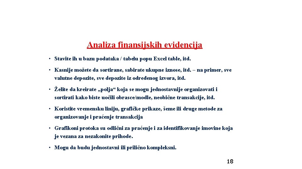 Analiza finansijskih evidencija • Stavite ih u bazu podataka / tabelu popu Excel table, Analiza finansijskih evidencija • Stavite ih u bazu podataka / tabelu popu Excel table,