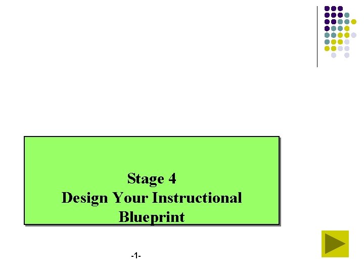 Stage 4 Design Your Instructional Blueprint -1 - 