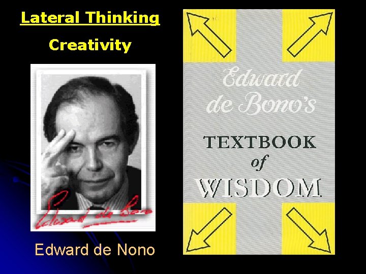 Lateral Thinking Creativity Edward de Nono 