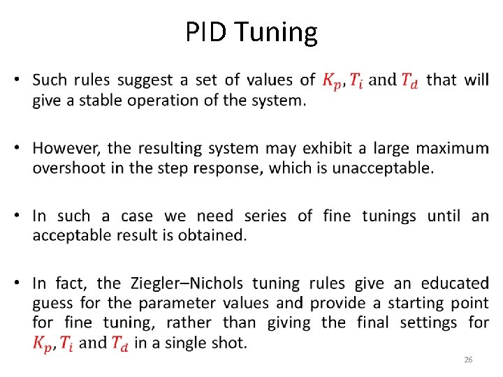 PID Tuning • 26 