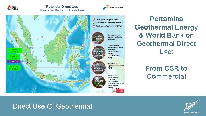 Energy 39. 8 TW Pertamina Geothermal Energy & World Bank on Geothermal Direct Use: Energy 39. 8 TW Pertamina Geothermal Energy & World Bank on Geothermal Direct Use:
