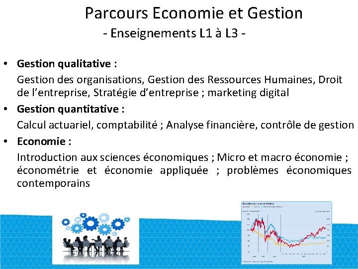  Parcours Economie et Gestion - Enseignements L 1 à L 3 - •