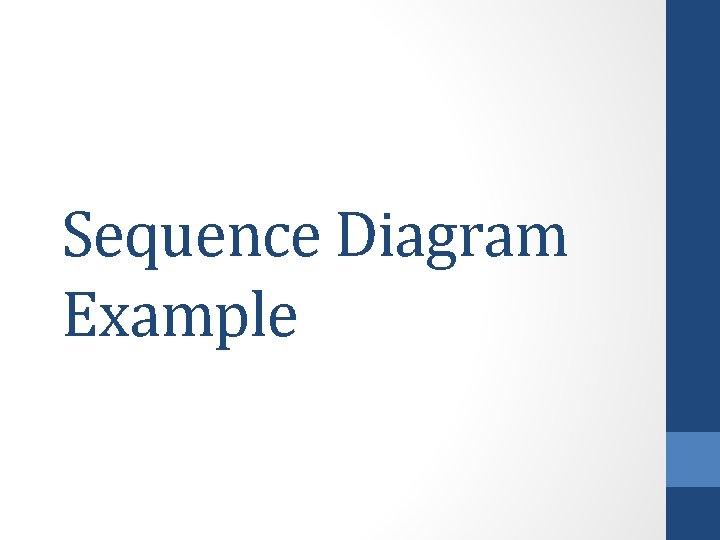 Sequence Diagram Example 