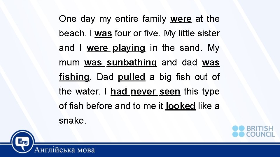 One day my entire family were at the beach. I was four or five.