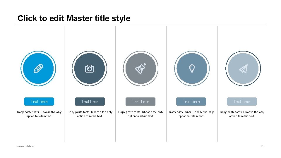 Click to edit Master title style Text here Text here Copy paste fonts. Choose