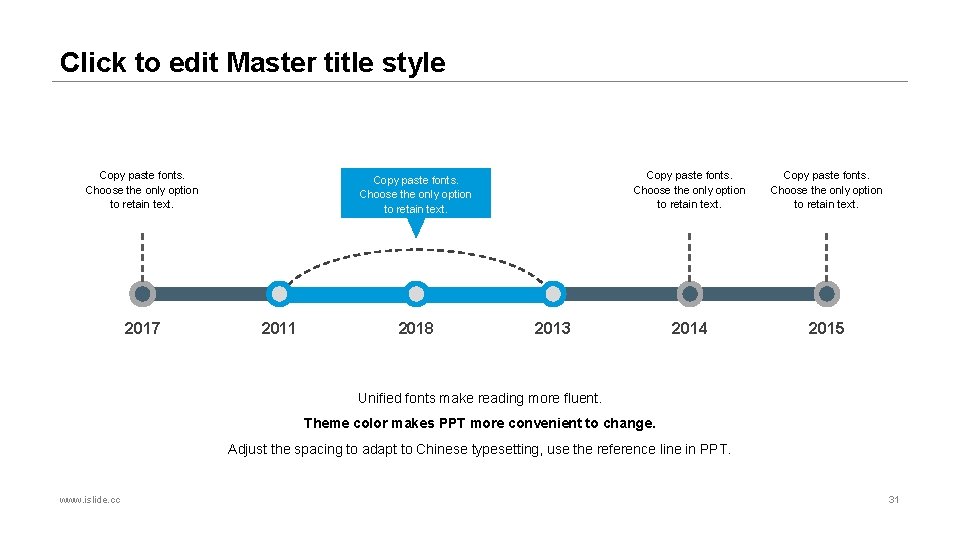 Click to edit Master title style Copy paste fonts. Choose the only option to