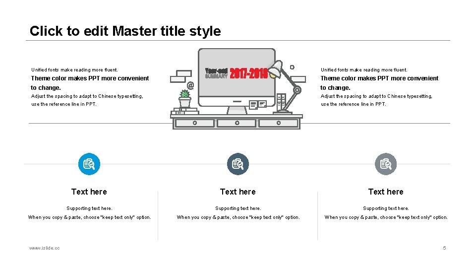 Click to edit Master title style Unified fonts make reading more fluent. Theme color