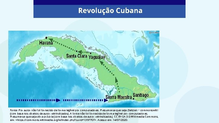 Revolução Cubana Fonte: Por autor não foi fornecido de forma legível por computadores. Presume-se