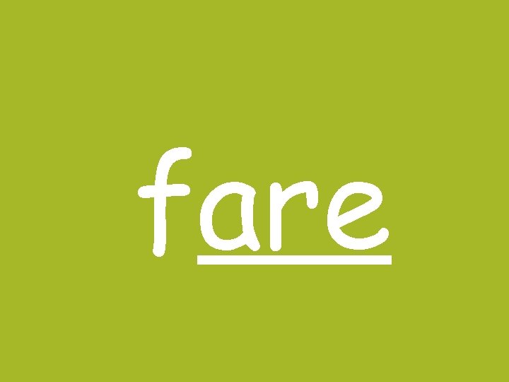 fare 