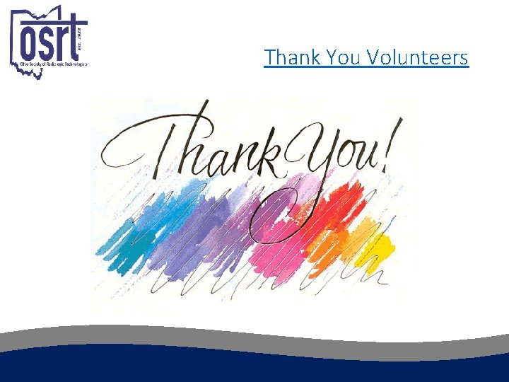 Thank You Volunteers 