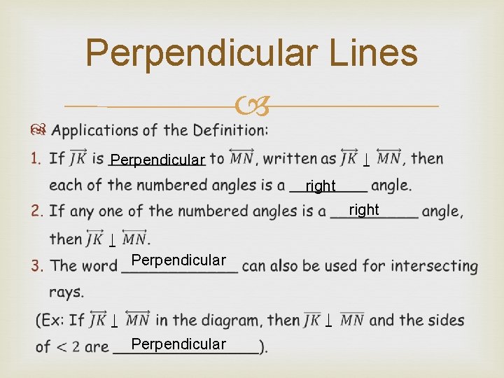  Perpendicular Lines Perpendicular right Perpendicular 