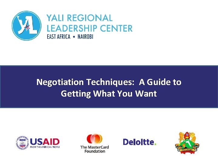 Negotiation Techniques: A Guide to Getting What You Want 