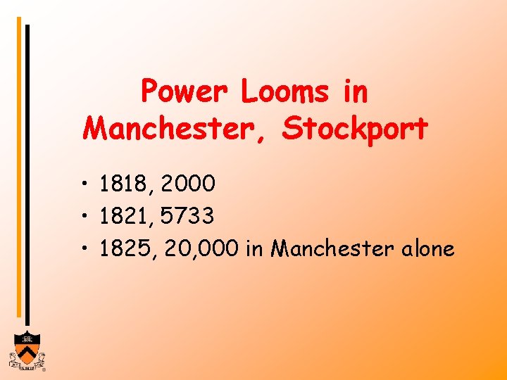 Power Looms in Manchester, Stockport • 1818, 2000 • 1821, 5733 • 1825, 20,