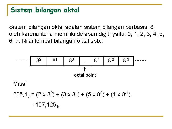 Sistem Bilangan Dan Kode Number Systems Coding Ir Sistem Bilangan Dan Kode Number Systems Coding Ir