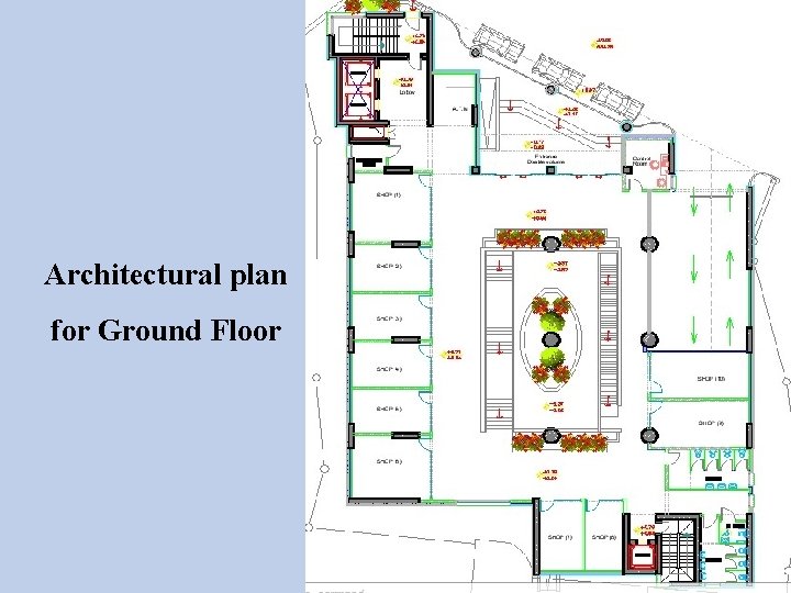 Architectural plan for Ground Floor 