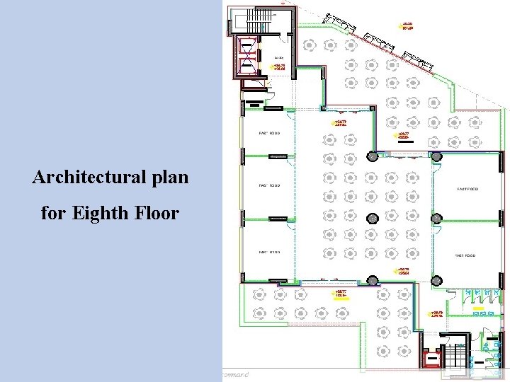 Architectural plan for Eighth Floor 