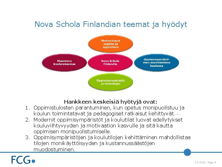 Nova Schola Finlandian teemat ja hyödyt Hankkeen keskeisiä hyötyjä ovat: 1. Oppimistulosten parantuminen, kun Nova Schola Finlandian teemat ja hyödyt Hankkeen keskeisiä hyötyjä ovat: 1. Oppimistulosten parantuminen, kun